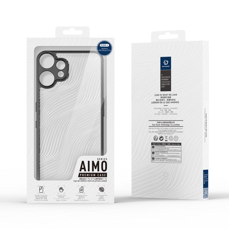 For Nothing CMF Phone 2 Pro DUX DUCIS Aimo Series TPU + PC Frosted Feel Phone Case - Black