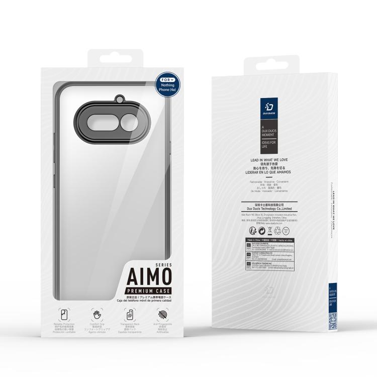 For Nothing Phone 4a DUX DUCIS Aimo Series TPU + PC Frosted Feel Phone Case - Black