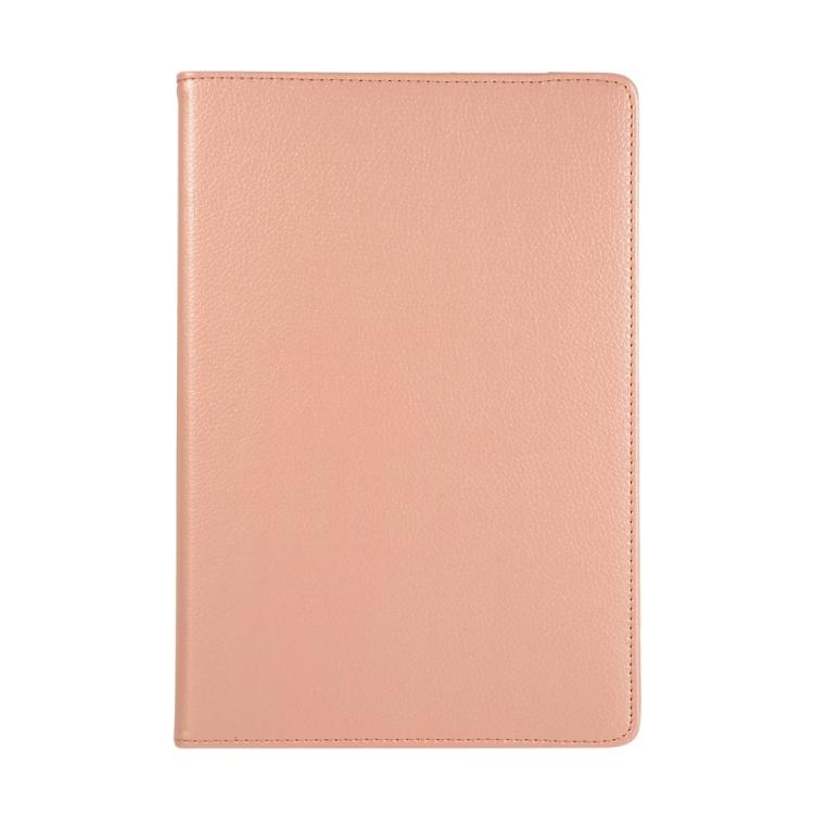 For Samsung Galaxy Tab S10 FE+ Litchi Texture 360 Degrees Rotation Holder Leather Tablet Case