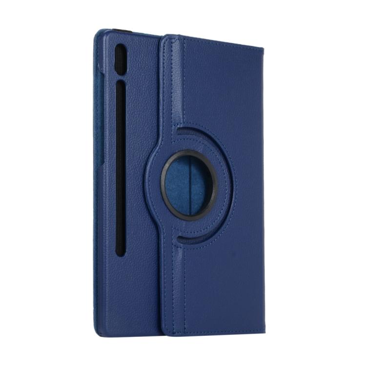 For Samsung Galaxy Tab S10 FE+ Litchi Texture 360 Degrees Rotation Holder Leather Tablet Case