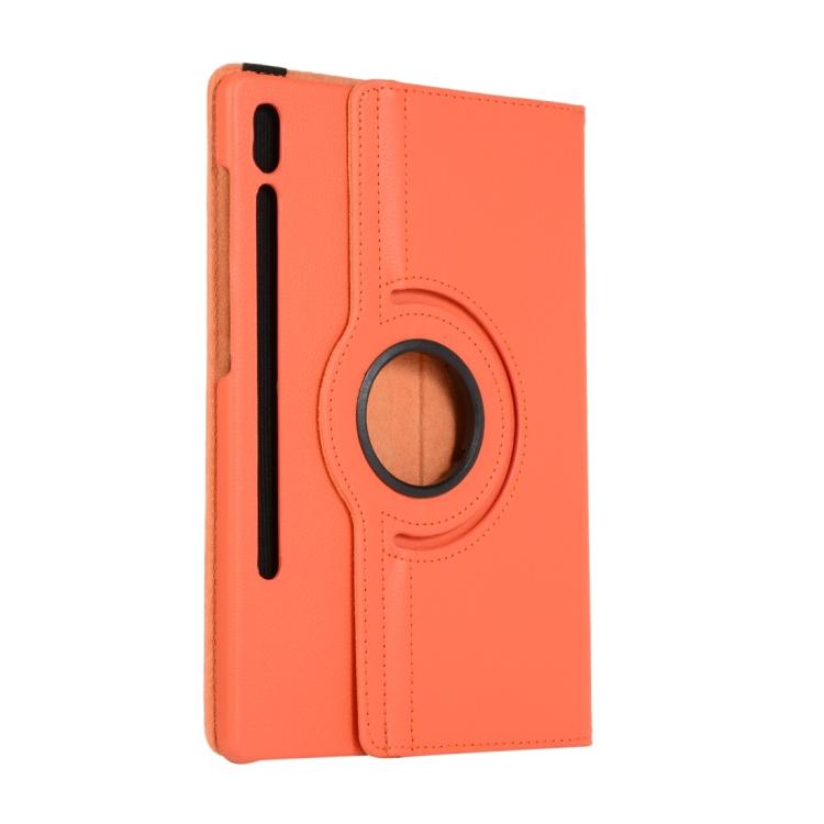 For Samsung Galaxy Tab S10 FE+ Litchi Texture 360 Degrees Rotation Holder Leather Tablet Case