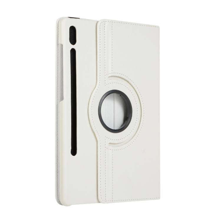 For Samsung Galaxy Tab S10 FE+ Litchi Texture 360 Degrees Rotation Holder Leather Tablet Case
