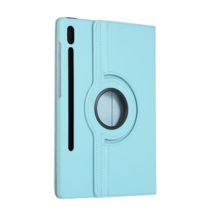 For Samsung Galaxy Tab S10 FE+ Litchi Texture 360 Degrees Rotation Holder Leather Tablet Case