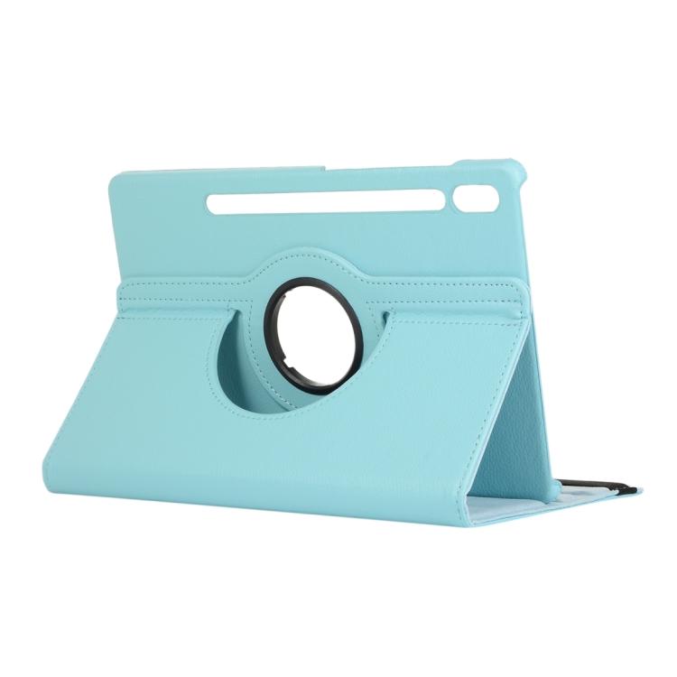 For Samsung Galaxy Tab S10 FE+ Litchi Texture 360 Degrees Rotation Holder Leather Tablet Case