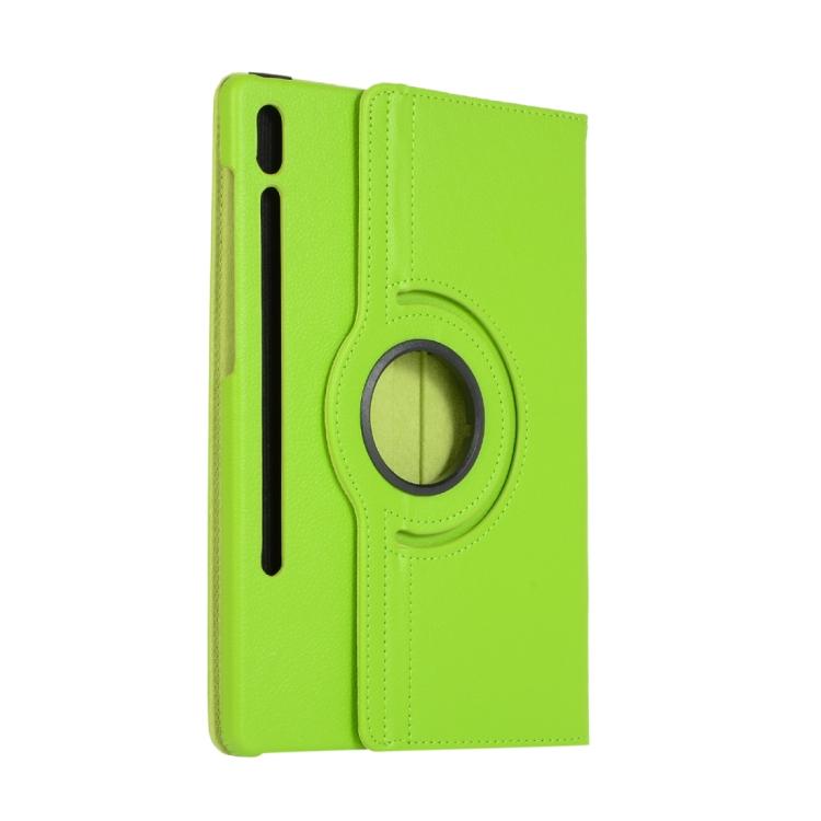 For Samsung Galaxy Tab S10 FE+ Litchi Texture 360 Degrees Rotation Holder Leather Tablet Case
