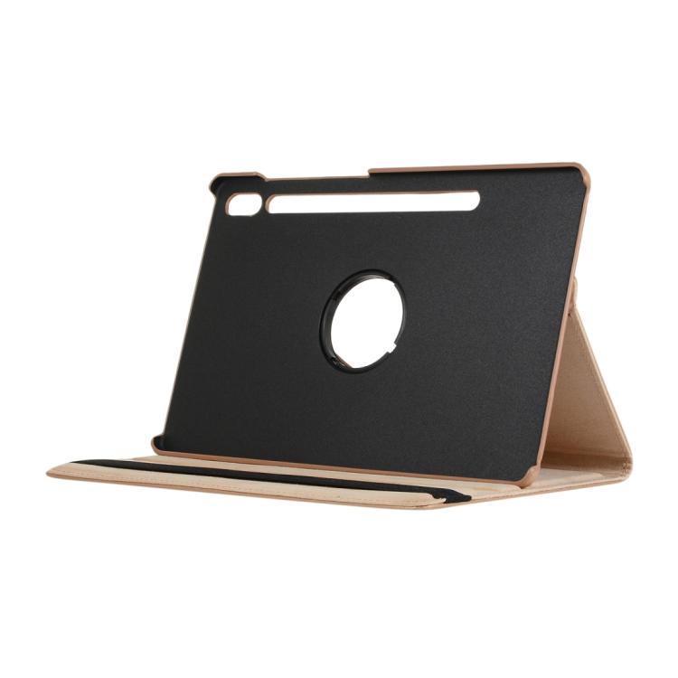 For Samsung Galaxy Tab S10 FE+ Litchi Texture 360 Degrees Rotation Holder Leather Tablet Case