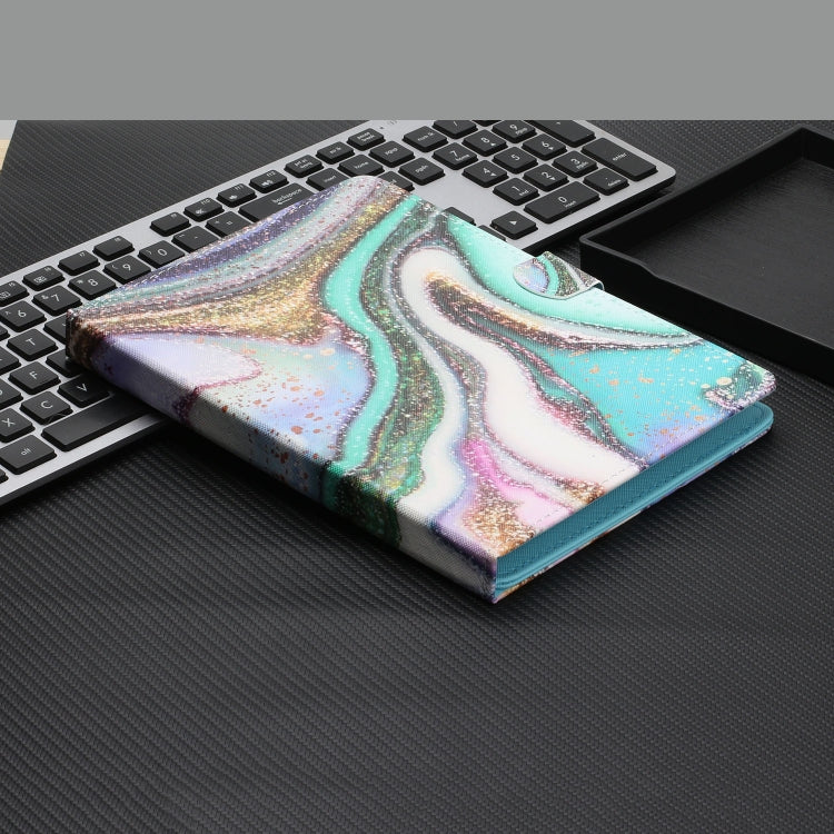 For 7 inch Universal Tablet Colored Drawing Stitching Horizontal Flip Leather Case with Holder & Card Slots & Anti-skid strip