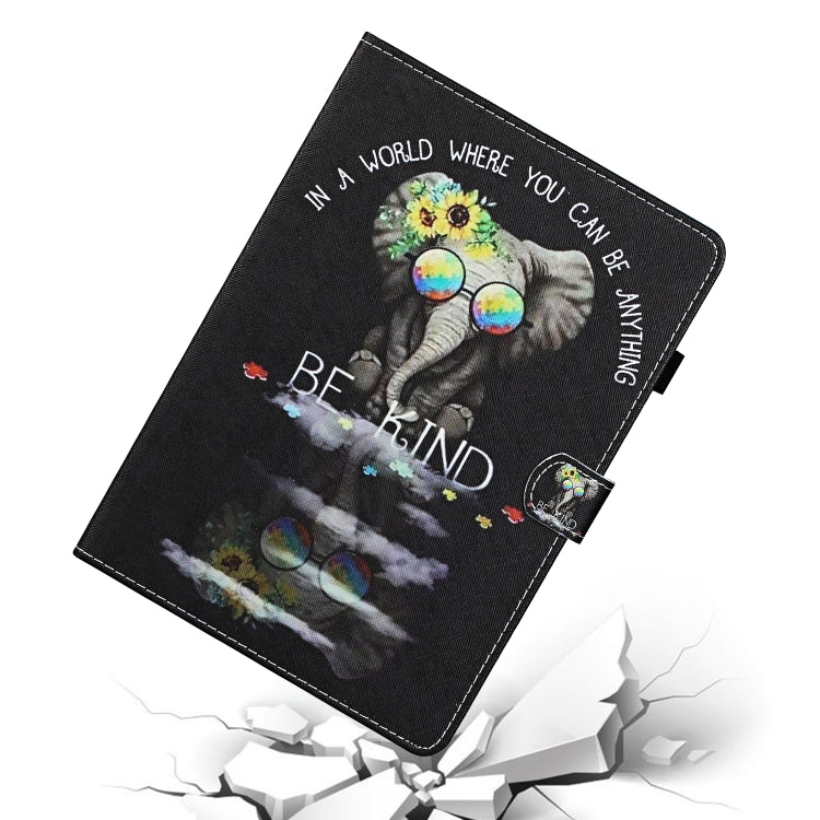 For 7 inch Universal Tablet Colored Drawing Stitching Horizontal Flip Leather Case with Holder & Card Slots & Anti-skid strip