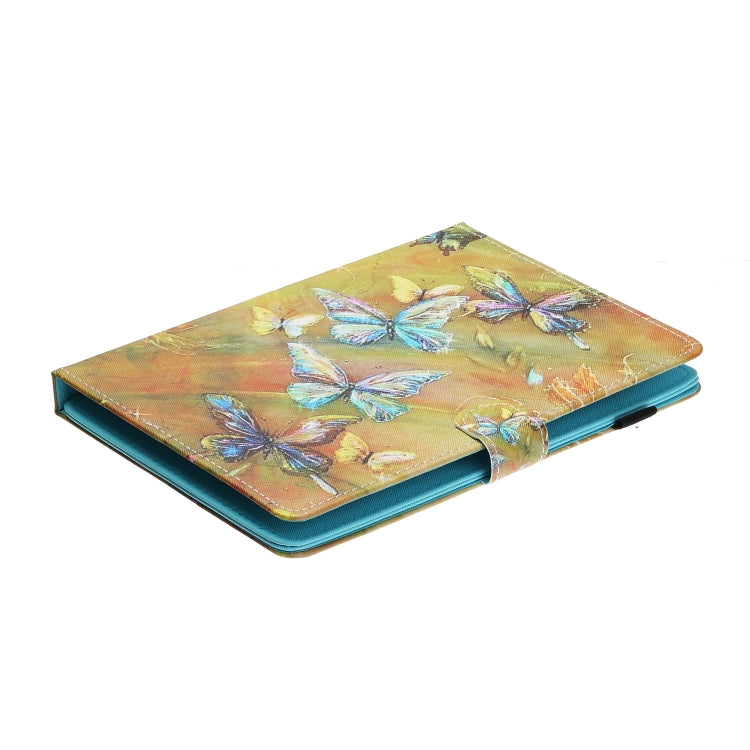 For 8 inch Universal Tablet Colored Drawing Stitching Horizontal Flip Leather Case with Holder & Card Slots & Anti-skid strip