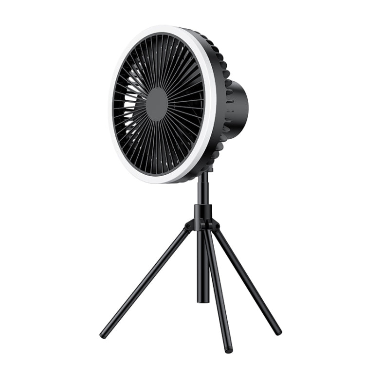 DQ216 10000mAh Outdoor Portable Liftable Swivel Head Camping Fan Tent Hanging Vertical Colorful Light with Remote Control