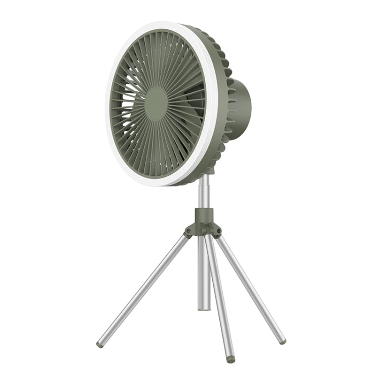 DQ216 10000mAh Outdoor Portable Liftable Swivel Head Camping Fan Tent Hanging Vertical Colorful Light with Remote Control