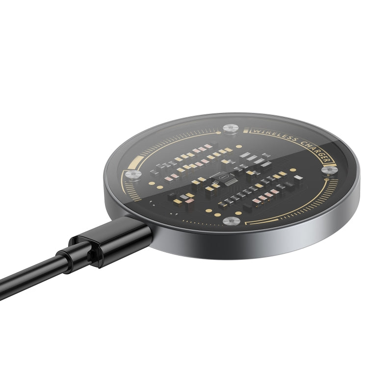 WIWU Wi-W008 15W Transparent Magnetic Wireless Charger