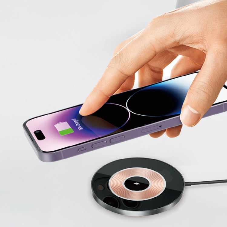 WIWU Wi-W008 15W Transparent Magnetic Wireless Charger
