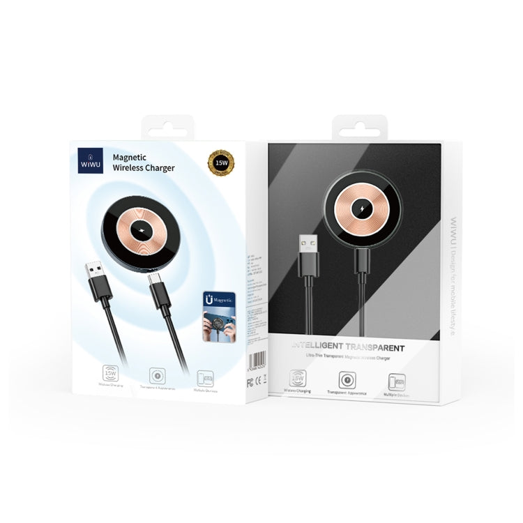 WIWU Wi-W008 15W Transparent Magnetic Wireless Charger