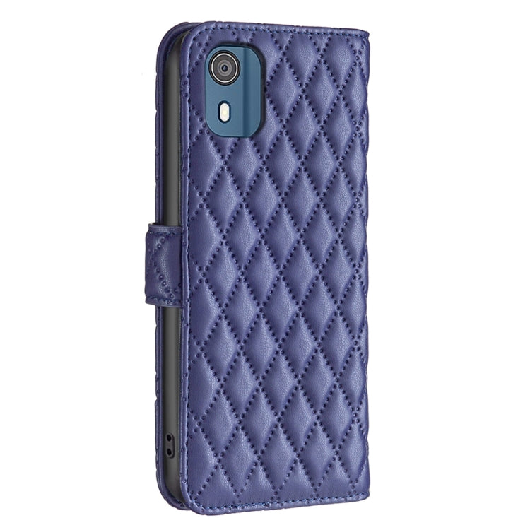 For Nokia C02 Diamond Lattice Wallet Flip Leather Phone Case