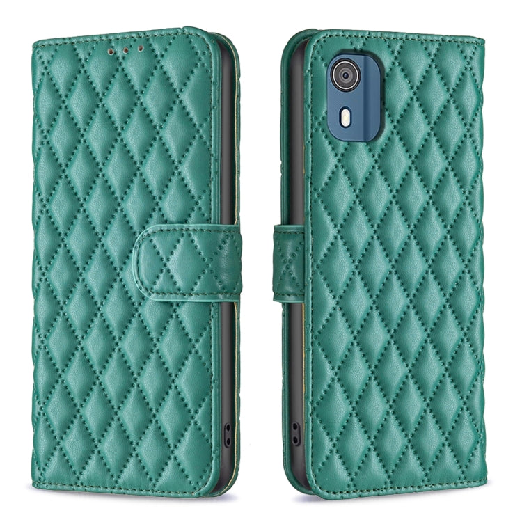 For Nokia C02 Diamond Lattice Wallet Flip Leather Phone Case