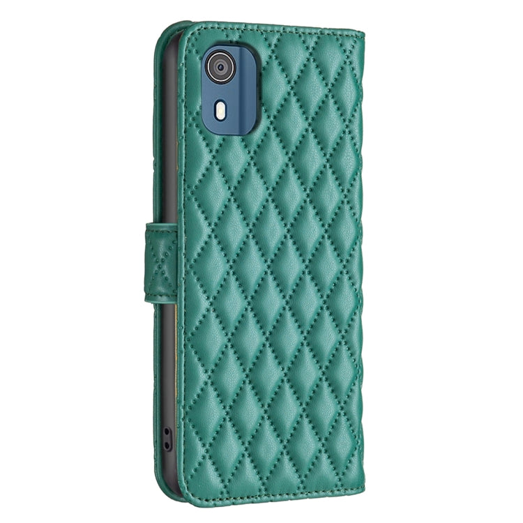 For Nokia C02 Diamond Lattice Wallet Flip Leather Phone Case