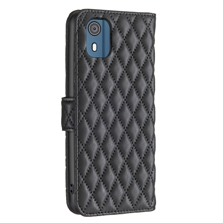 For Nokia C02 Diamond Lattice Wallet Flip Leather Phone Case