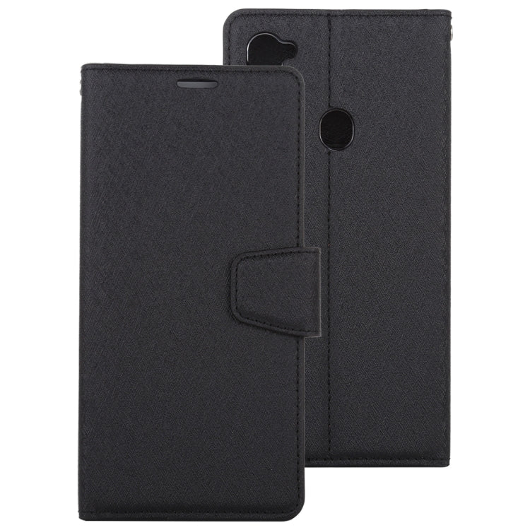 For Samsung Galaxy A11 ALIVO Canvas Diary Silk Texture Horizontal Flip Leather Case with Holder & Card Slots & Wallet & Photo Frame