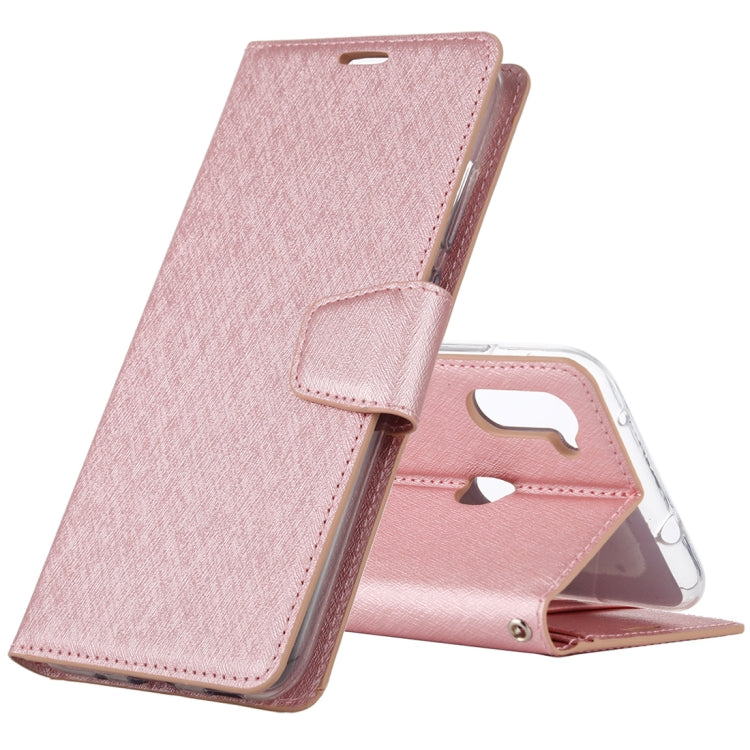 For Samsung Galaxy A11 ALIVO Canvas Diary Silk Texture Horizontal Flip Leather Case with Holder & Card Slots & Wallet & Photo Frame