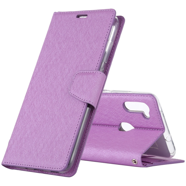 For Samsung Galaxy A11 ALIVO Canvas Diary Silk Texture Horizontal Flip Leather Case with Holder & Card Slots & Wallet & Photo Frame
