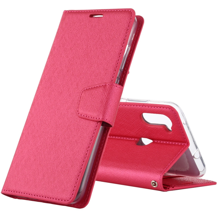 For Samsung Galaxy A11 ALIVO Canvas Diary Silk Texture Horizontal Flip Leather Case with Holder & Card Slots & Wallet & Photo Frame