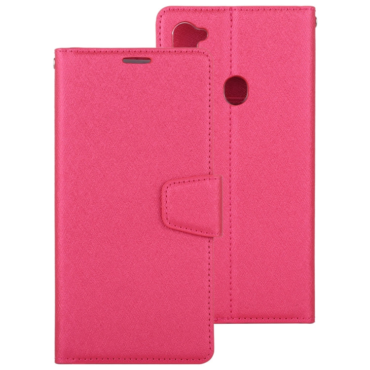 For Samsung Galaxy A11 ALIVO Canvas Diary Silk Texture Horizontal Flip Leather Case with Holder & Card Slots & Wallet & Photo Frame