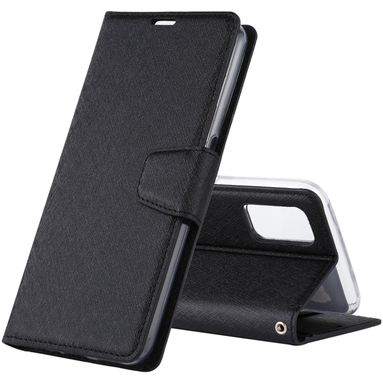 For OPPO A52 ALIVO Canvas Diary Silk Texture Horizontal Flip Leather Case with Holder & Card Slots & Wallet & Photo Frame