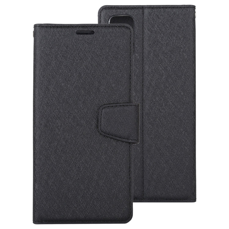 For OPPO A52 ALIVO Canvas Diary Silk Texture Horizontal Flip Leather Case with Holder & Card Slots & Wallet & Photo Frame