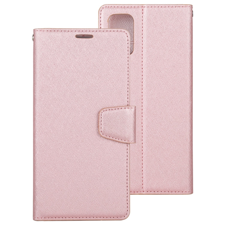 For OPPO A52 ALIVO Canvas Diary Silk Texture Horizontal Flip Leather Case with Holder & Card Slots & Wallet & Photo Frame