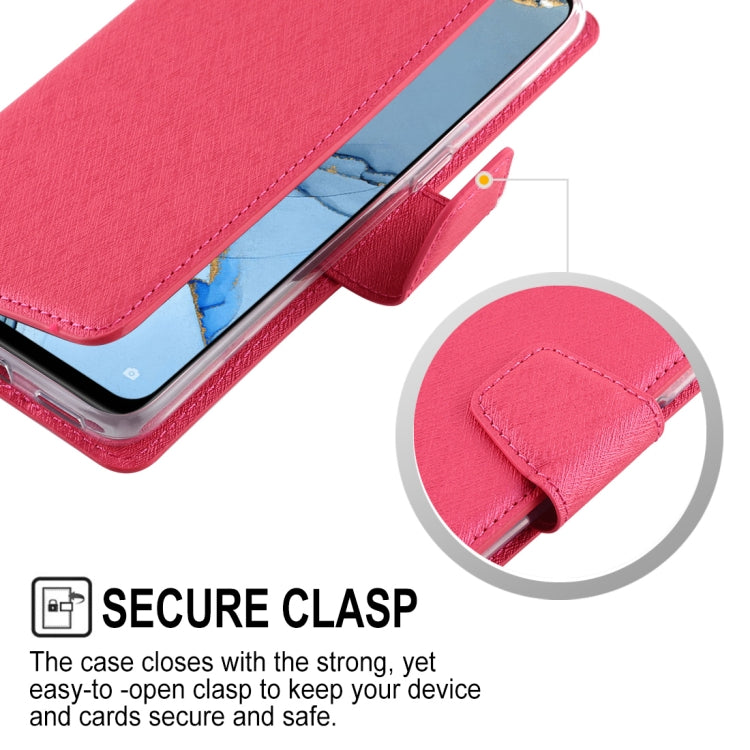 For OPPO Reno 3 ALIVO Canvas Diary Silk Texture Horizontal Flip Leather Case with Holder & Card Slots & Wallet & Photo Frame