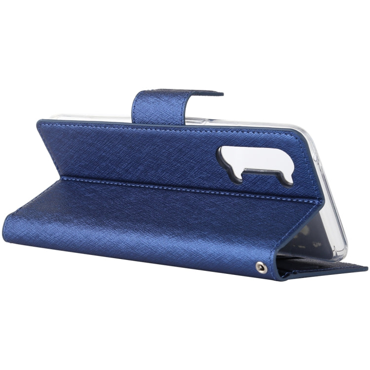 For OPPO Reno 3 ALIVO Canvas Diary Silk Texture Horizontal Flip Leather Case with Holder & Card Slots & Wallet & Photo Frame