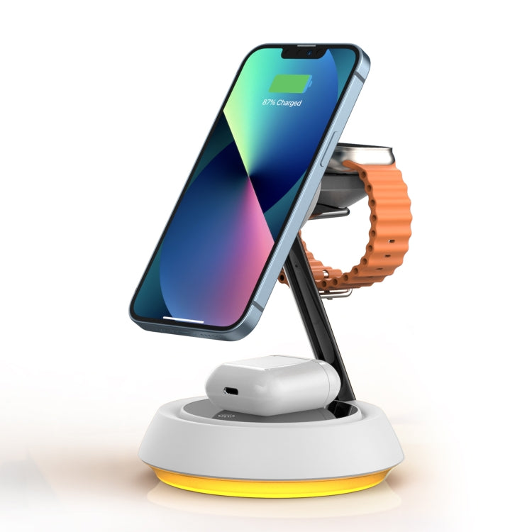 WIWU Wi-W002 Jazz Series 15W 3 in 1 Magnetic Desktop Wireless Charger