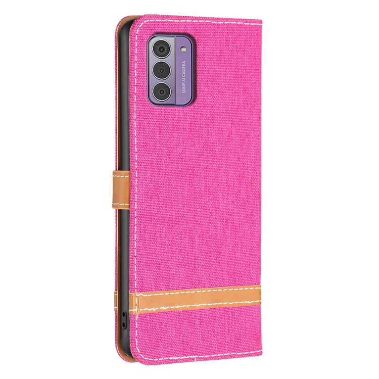 For Nokia G42/G310 Color Matching Denim Texture Horizontal Flip Leather Case