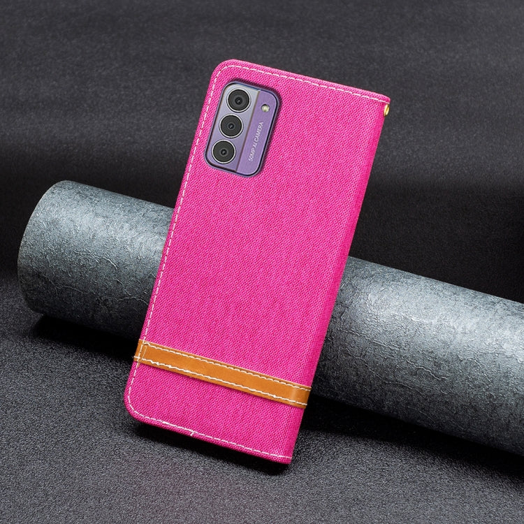 For Nokia G42/G310 Color Matching Denim Texture Horizontal Flip Leather Case