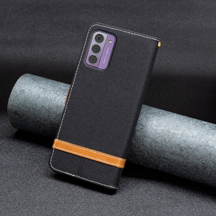 For Nokia G42/G310 Color Matching Denim Texture Horizontal Flip Leather Case