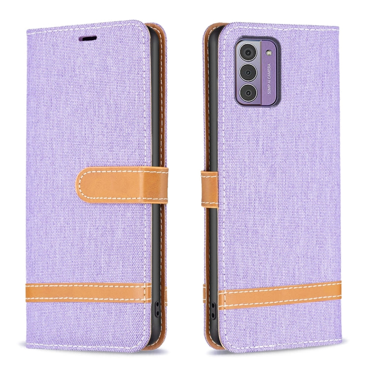 For Nokia G42/G310 Color Matching Denim Texture Horizontal Flip Leather Case