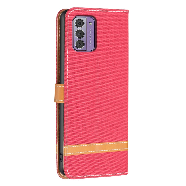 For Nokia G42/G310 Color Matching Denim Texture Horizontal Flip Leather Case