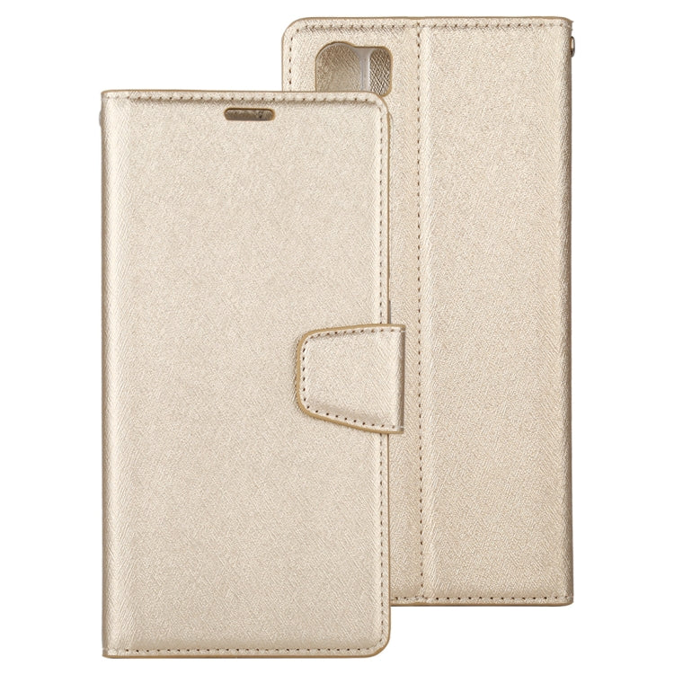 For OPPO A91 ALIVO Canvas Diary Silk Texture Horizontal Flip Leather Case with Holder & Card Slots & Wallet & Photo Frame