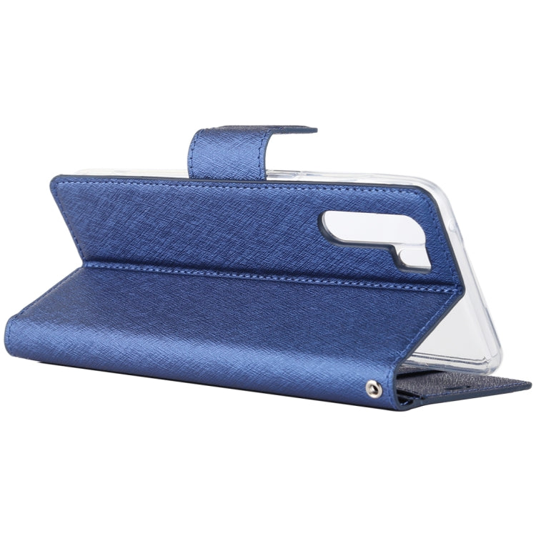 For OPPO A91 ALIVO Canvas Diary Silk Texture Horizontal Flip Leather Case with Holder & Card Slots & Wallet & Photo Frame