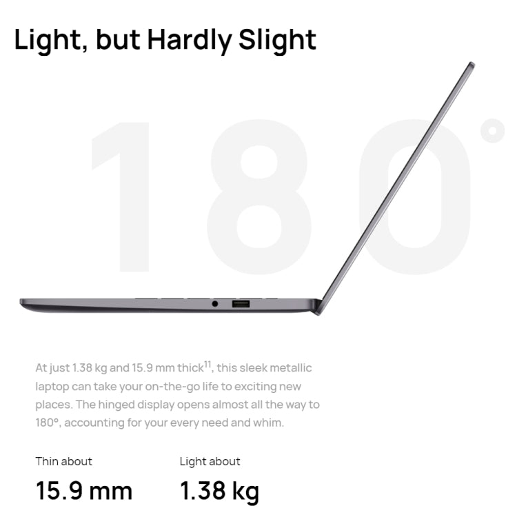 HUAWEI MateBook B3-420 Laptop, 8GB+512GB, 14 inch Windows 11 Home Chinese Version, Intel 11th Gen Core i5-1135G7 Integrated Graphics(Dark Grey)