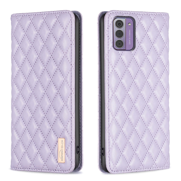 For Nokia G42/G310 Diamond Lattice Magnetic Leather Flip Phone Case