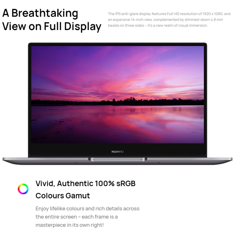 HUAWEI MateBook B3-430 Laptop, 8GB+512GB, 14 inch Windows 11 Home Chinese Version, Intel 12th Gen Core i5-1240P Integrated Graphics(Dark Grey)
