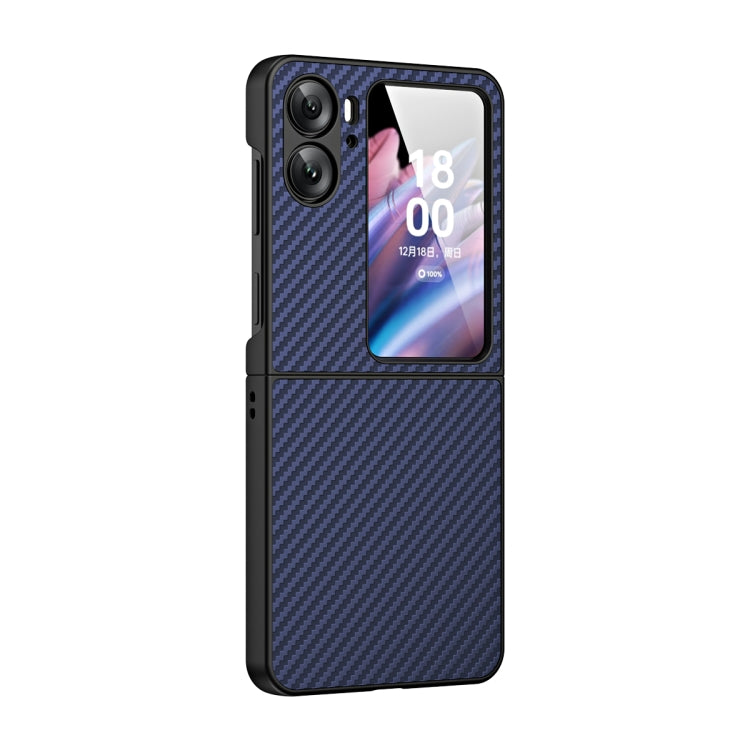 For OPPO Find N2 Flip Integrated Composite Carbon Fiber Pattern Phone Case