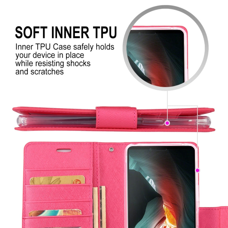 For Sony Xperia 10 II ALIVO Canvas Diary Silk Texture Horizontal Flip Leather Case with Holder & Card Slots & Wallet & Photo Frame