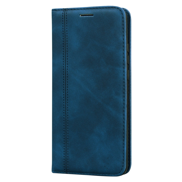 For Huawei P40 Pro Frosted Business Magnetic Horizontal Flip PU Leather Case with Holder & Card Slot & Lanyard