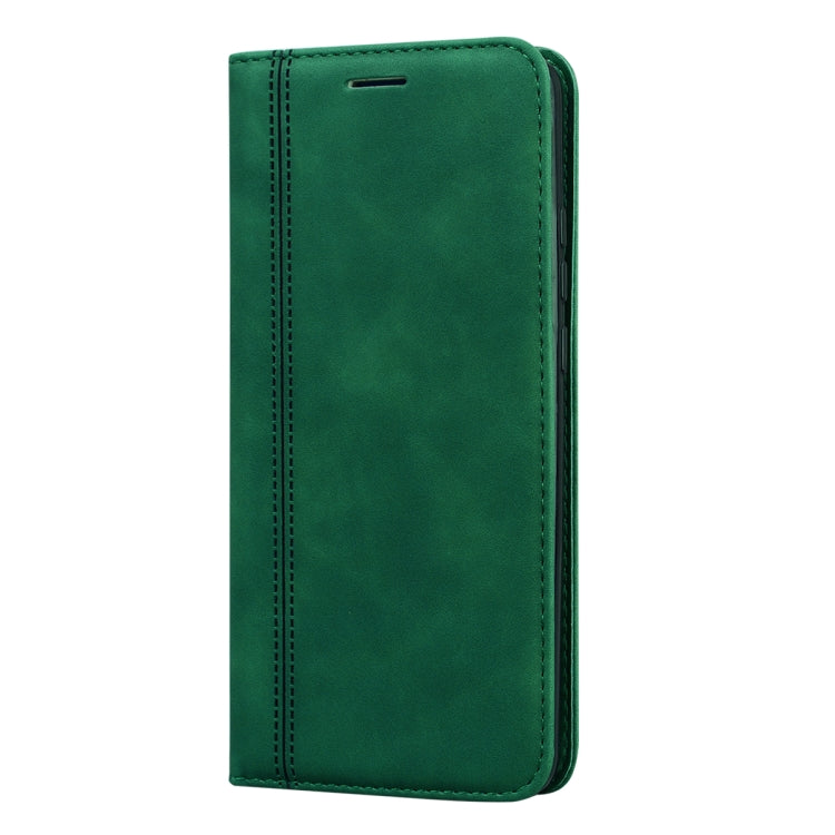 For Huawei P40 Pro Frosted Business Magnetic Horizontal Flip PU Leather Case with Holder & Card Slot & Lanyard