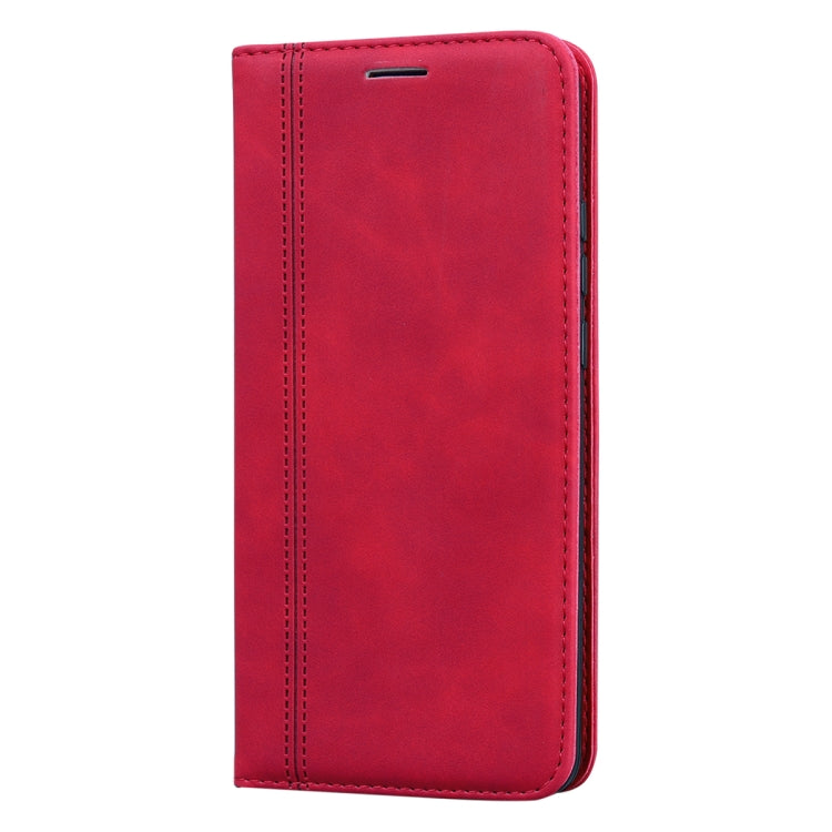 For Huawei P40 Pro Frosted Business Magnetic Horizontal Flip PU Leather Case with Holder & Card Slot & Lanyard