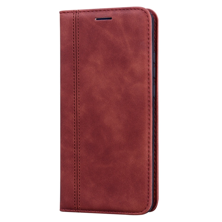 For Huawei P40 Pro Frosted Business Magnetic Horizontal Flip PU Leather Case with Holder & Card Slot & Lanyard