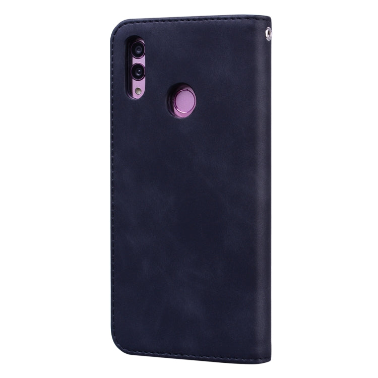 For Huawei P Smart 2019 Frosted Business Magnetic Horizontal Flip PU Leather Case with Holder & Card Slot & Lanyard